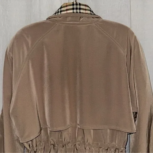 Natural Life L Tan Nova Check Trim Lightweight Button Front Jacket - Picture 4 of 12